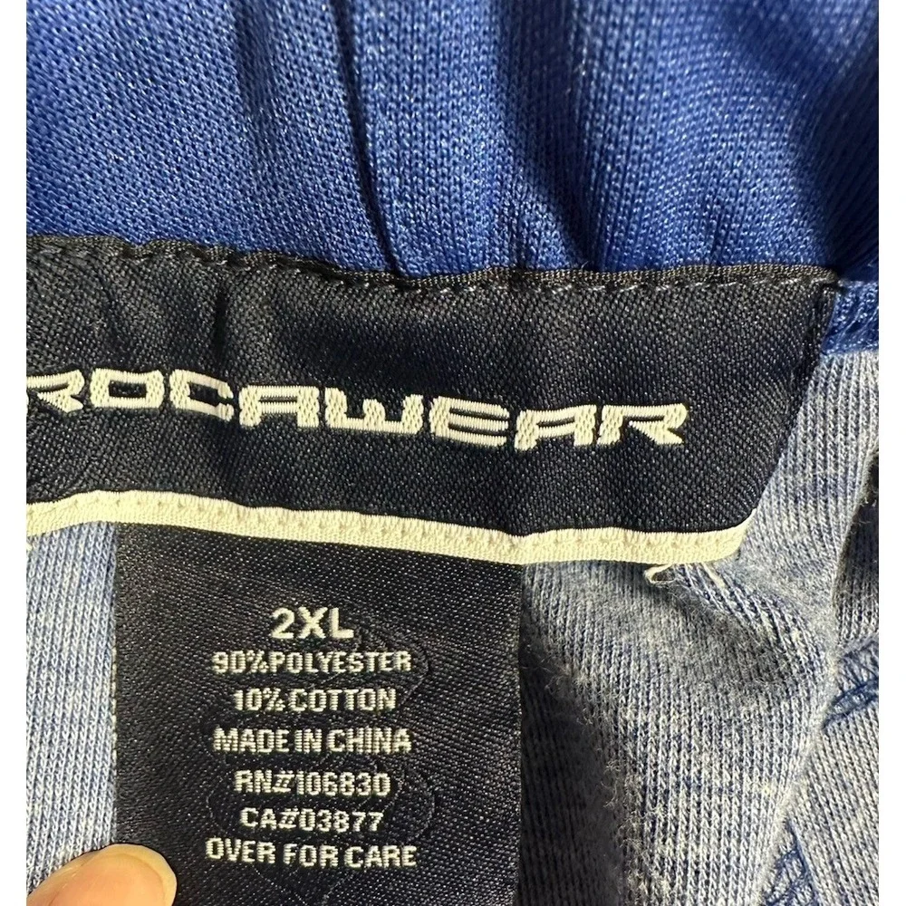 Rocawear Pants Mens 2XL Marine Blue Wide Leg Pull On Streetwear Hip Hop